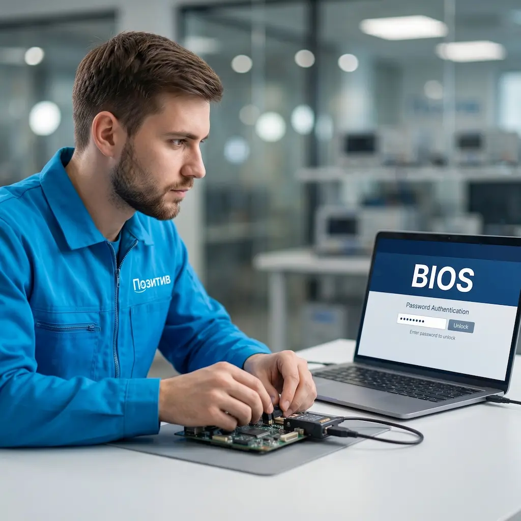 Снятие пароля BIOS ноутбука в Зеленодольске