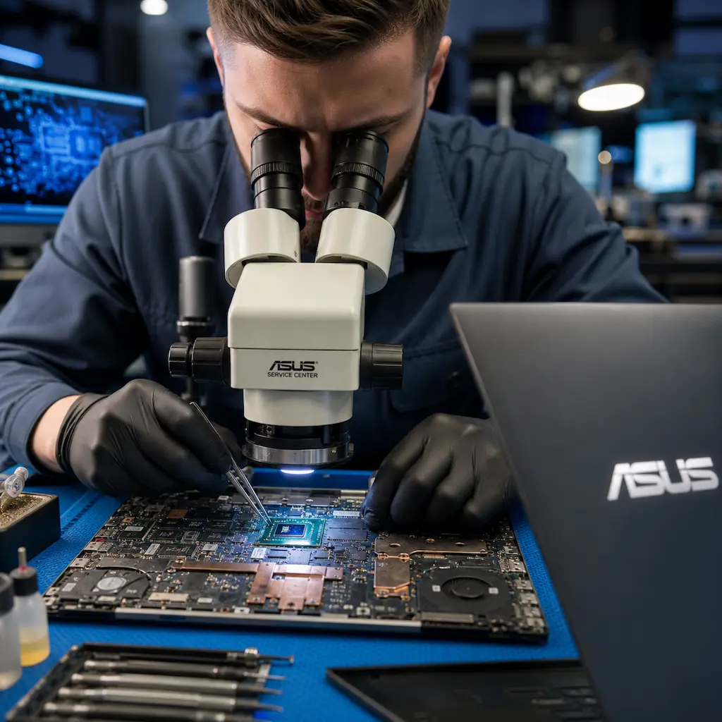 Замена видеокарты ноутбука Asus в Зеленодольске