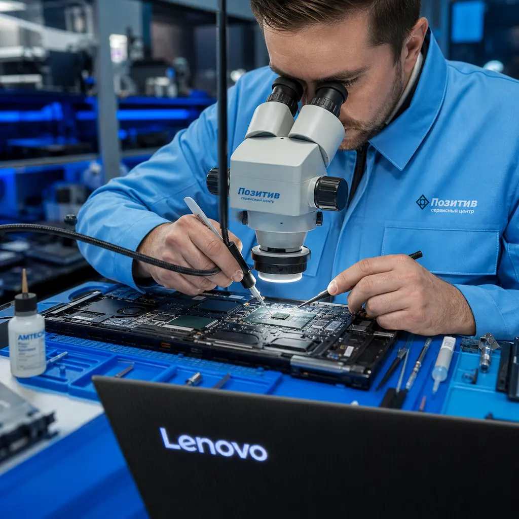 Замена видеокарты ноутбука Lenovo в Зеленодольске