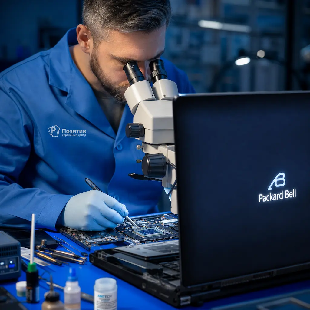 Замена видеокарты ноутбука Packard Bell в Зеленодольске
