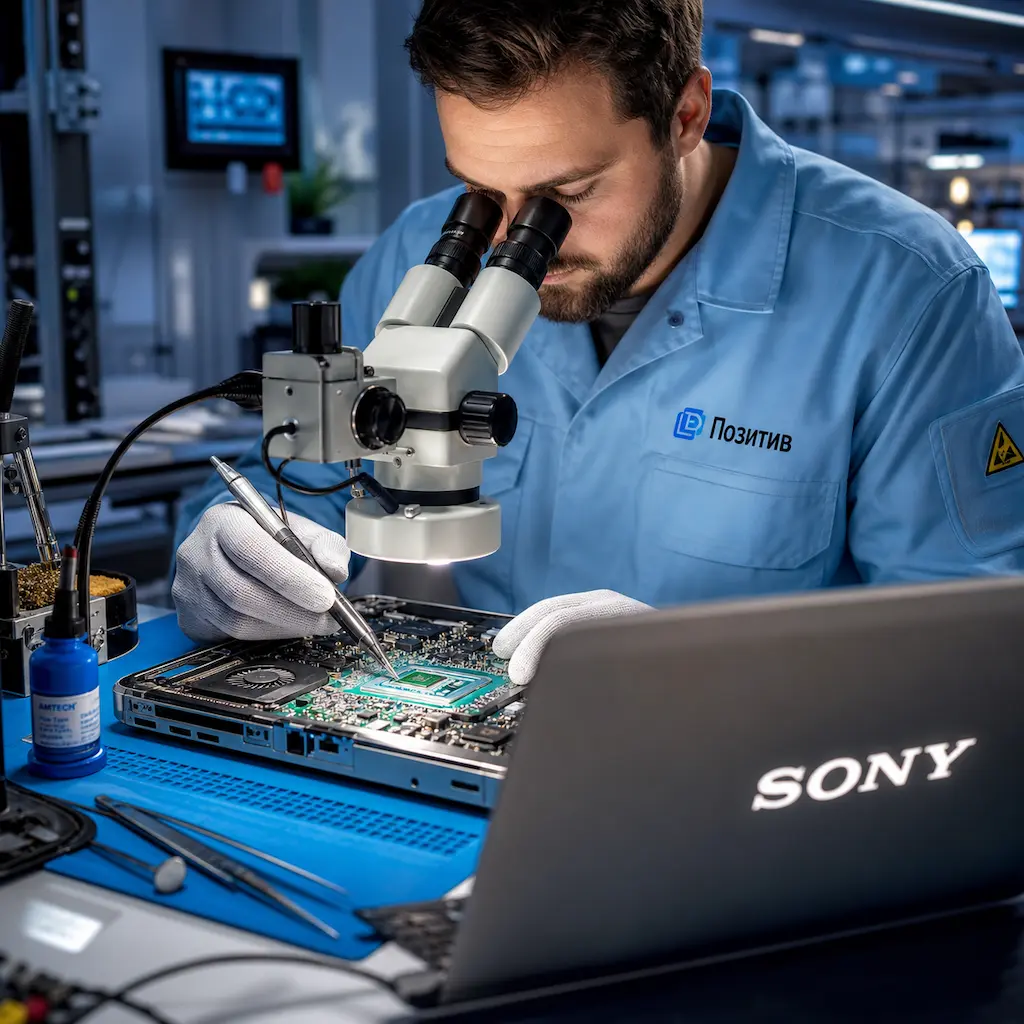 Замена видеокарты ноутбука Sony в Зеленодольске