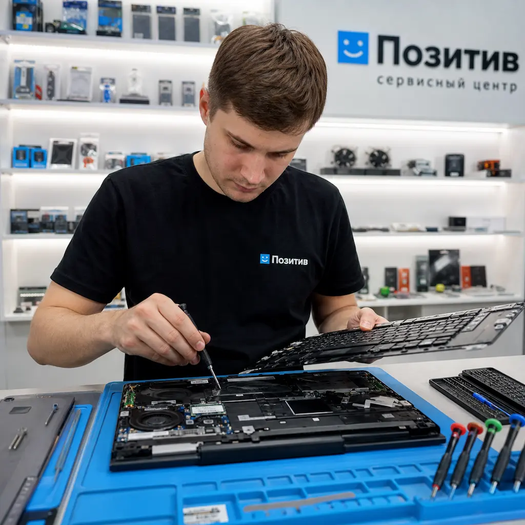 заменить клавиатуру на ноутбуке Samsung в Зеленодольске