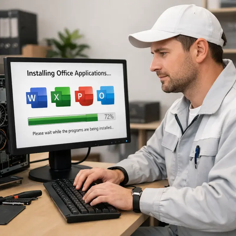 установка офисных программ на компьютер в Зеленодольске