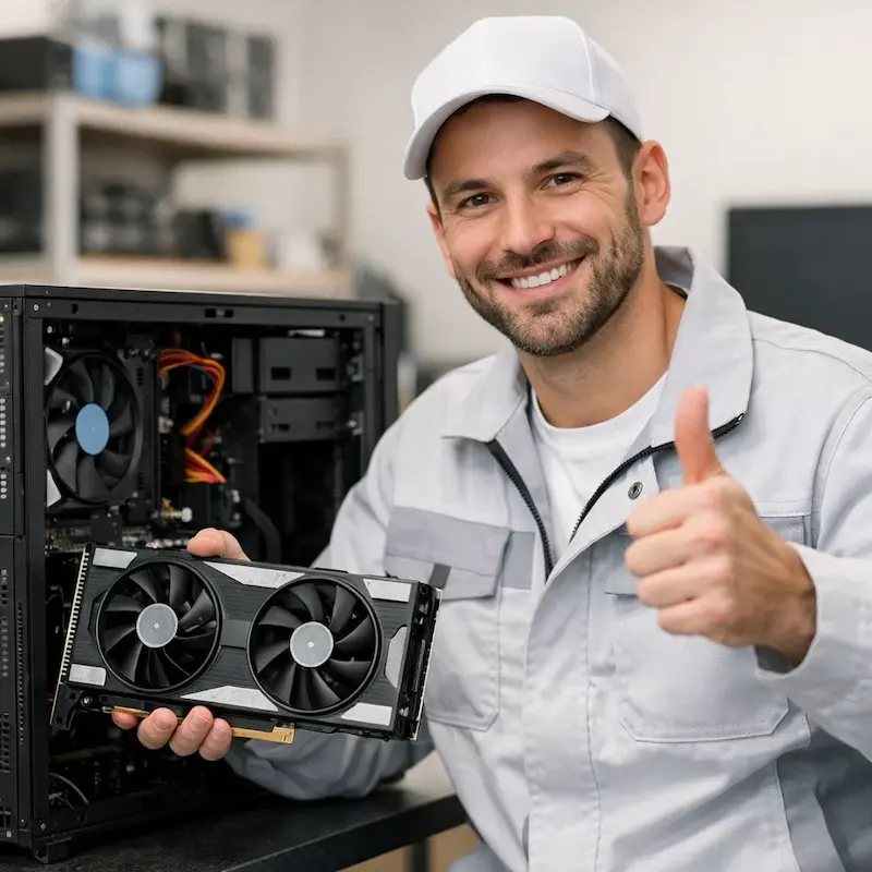 установка видеокарты на ПК в Зеленодольске