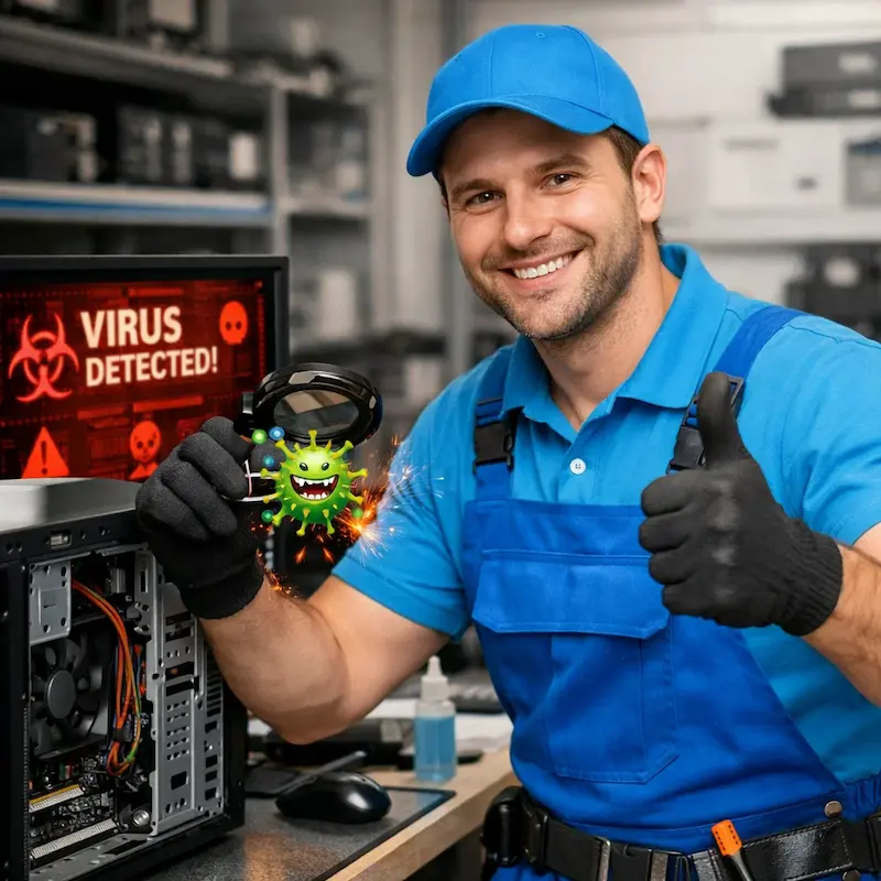 Удаление вирусов с компьютера в Зеленодольске